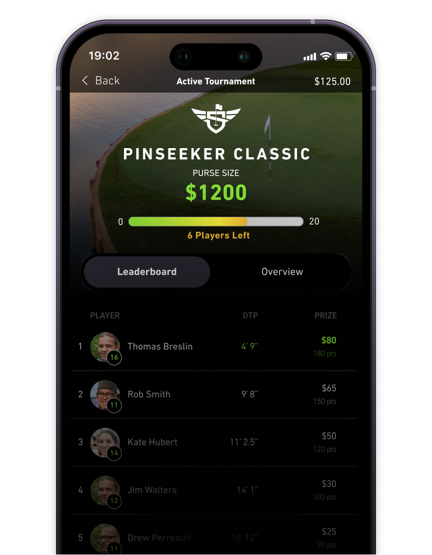 PinSeeker Simulator Cash Tournaments